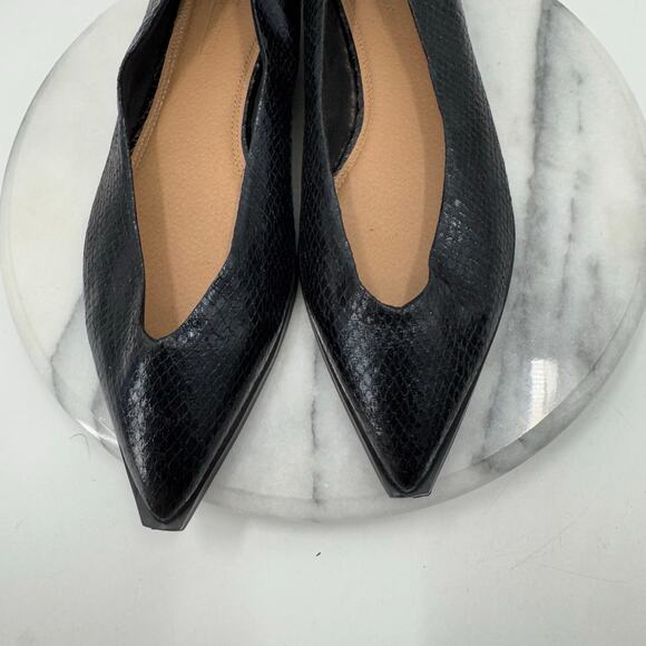 Asos Design faux leather pointed toe flats - Picture 7 of 8